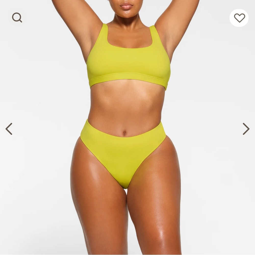 SKIMS Mid Waist Bikini Bottom Citrus NWT